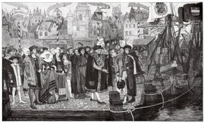 Suikerhandel, Antwerpen, ca. 1510-20 door Pieter Verhaert
