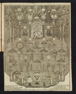 Vuurwerk bij de viering van het jubileum, 1767