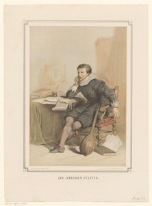 Jan Janszoon Starter aan zijn schrijftafel