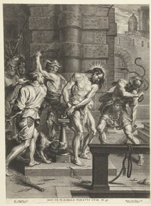 Geseling van Christus door soldaten door Pieter de Bailliu (I)