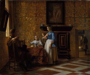 Vrije tijd in een Elegante Omgeving, c.1663-65 door Pieter de Hooch