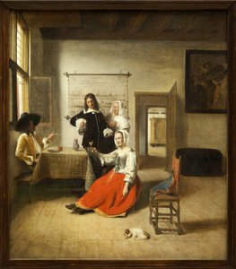 De drinker door Pieter de Hooch