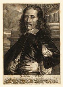 Portret van Frans Wouters, Vlaamse Barokschilder, kabinetsschilder en hofkunstenaar van de Romeinse Keizer