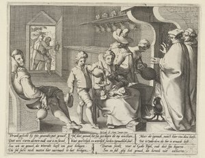 Allegorie op de gemakzucht door Pieter de Jode (I)