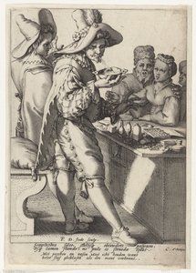 Beter hard geblazen dan de mond verbrand door Pieter de Jode (I)