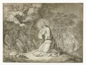 Christus in de Hof van Olijven door Pieter de Jode (I)