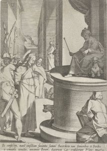 Christus voor Pilatus door Pieter de Jode (I)