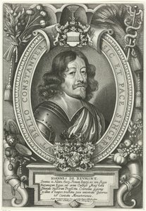 Portret van Johann von Reumont door Pieter de Jode (II)