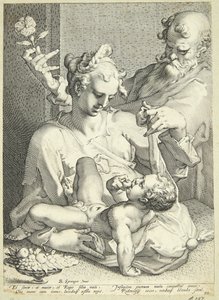 De heilige familie door Pieter de Jode I