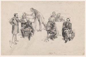 De Tweede Kamer tijdens het debat over de grondwetsherziening in 1887