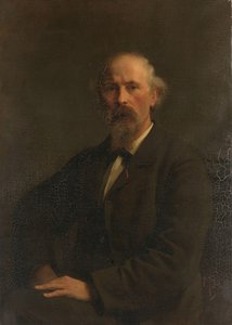 Portret van Pieter Stortenbeker (1828-1898), kunstschilder door Pieter de Josselin