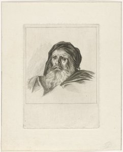 Kop van een man met baard