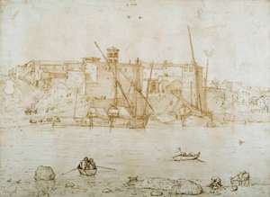 Uitzicht op de Ripa Grande, Rome