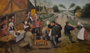 Vlaamse Kermesse, tweede helft van de 16e eeuw (Olieverf op hout) door Pieter the Younger (studio of) Brueghel