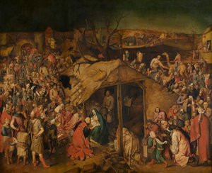 De Aanbidding der Wijzen door Pieter the Younger Brueghel