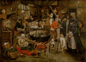 Bezoek aan de Boeren door Pieter the Younger Brueghel