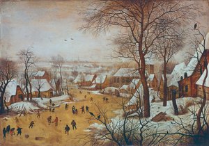 Winterlandschap door Pieter the Younger Brueghel