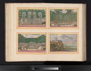 Kaart van het beleg van Barcelona, 1706