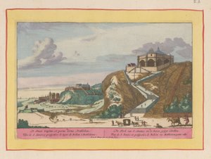 Gezicht op de kerk Santo Amaro bij Lissabon door Pieter van den Berge