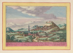 Gezicht op de plaats Vélez-Málaga in Andalusië door Pieter van den Berge