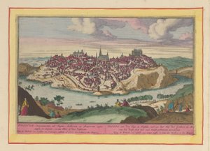 Gezicht op de stad Toledo door Pieter van den Berge