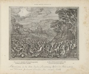 Abraham bevrijdt Lot door Pieter van der Borcht (I)