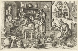 Alchemist door Pieter van der Borcht (I)
