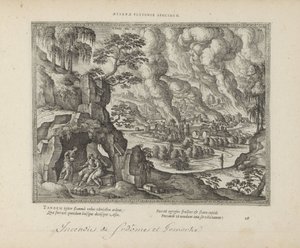 Vernietiging van Sodom en Gomorra / Lot en zijn dochters
