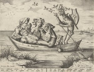 De blauwe schuit door Pieter van der Heyden