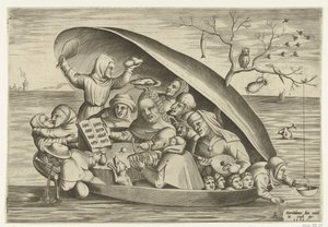 Muzikanten in een mosselschelp