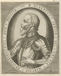Portret van Albrecht Friedrich, marktgraaf van Brandenburg
