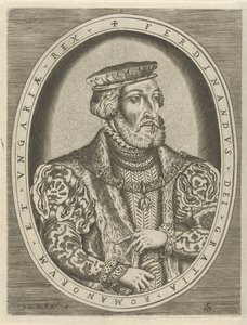 Portret van Ferdinand I van Habsburg, Duits keizer door Pieter van der Heyden