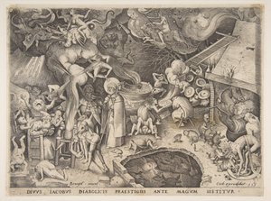 St. Jacobus en de Tovenaar Hermogenes uit Het Verhaal van de Tovenaar Hermogenes, 1565