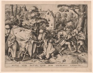 De vieze bruid, of De bruiloft van Mopsus en Nisa door Pieter van der Heyden