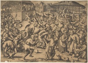 Het feest van de dwazen door Pieter van der Heyden