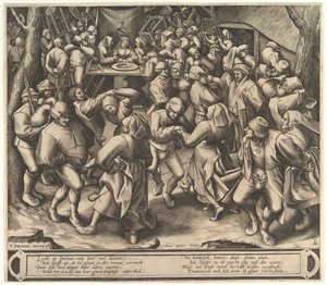 De Boerenbruiloftsdans door Pieter van der Heyden