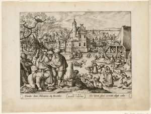 Winter, uit De Vier Seizoenen door Pieter van der Heyden