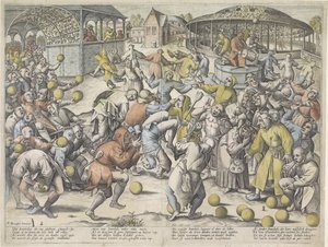 Zottenkermis door Pieter van der Heyden