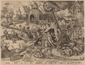Lust door Pieter van der Heyden after Pieter Bruegel the Elder