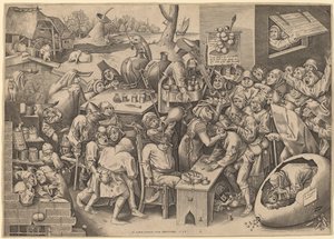 De Heks van Malleghem door Pieter van der Heyden after Pieter Bruegel the Elder