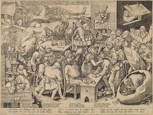 De Heks van Malleghem door Pieter van der Heyden after Pieter Bruegel the Elder