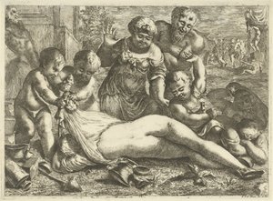 Een dronken bacchante