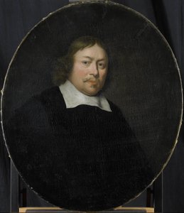Portret van Gerard van Bergen, Directeur van de Rotterdamse Kamer van de VOC, gekozen in 1653