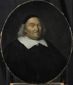 Portret van Hendrik Nobel, Directeur van de Rotterdamse Kamer van de VOC, gekozen in 1625 door Pieter van der Werff