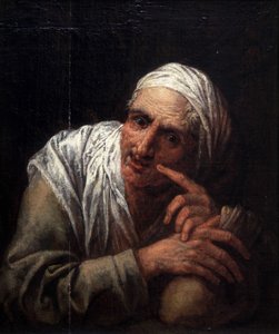 Gezicht van oude vrouw