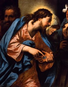 De betaling van tribuut, ca. 1650/60 (Olieverf op doek) door Pietro (1605-78) Della Vecchia