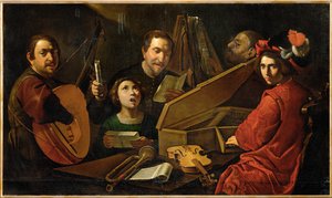 Concert van muzikanten en zangers ...