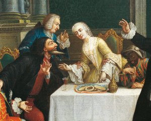 Het tussendoortje met de maskers (detail)