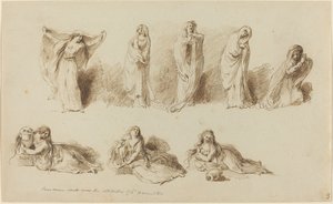 De Houdingen van Lady Hamilton door Pietro Antonio Novelli