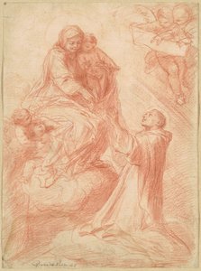 Het Visioen van Simon Stock door Pietro Antonio de Pietri